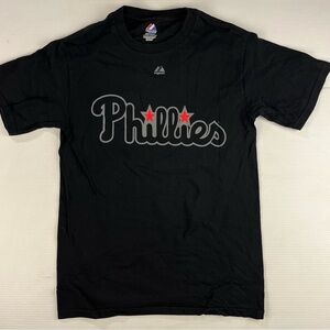 Philadelphia Phillies Hunter Pence Majestic Black T-Shirt Small